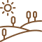Icon representing the 1.5 acres of landscaped grounds
