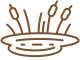Icon representing the private lake amenity